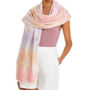 NWT - C by Bloomingdale's Tie-Dye Cashmere Travel Wrap/Scarf - 100% Exclusive